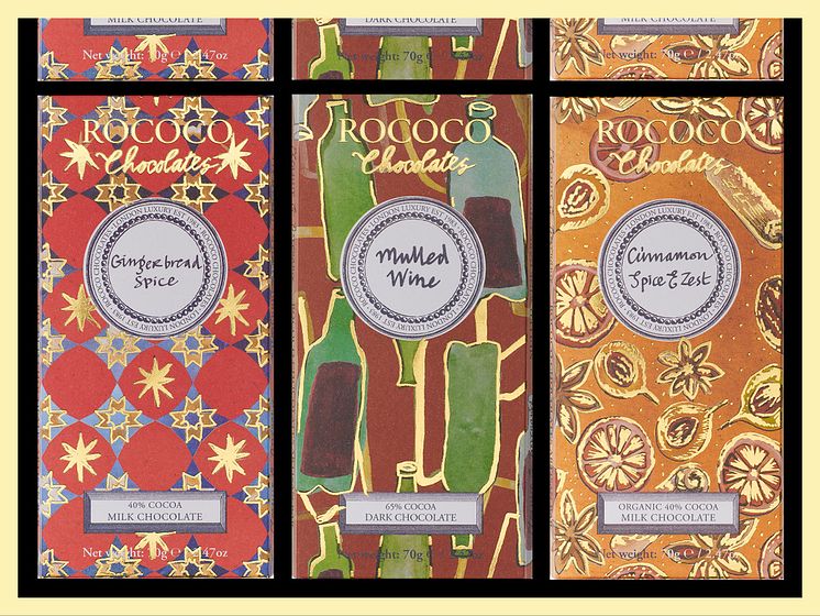 Ny ekologisk glögg- och pepparkakschoklad från Rococo Chocolates