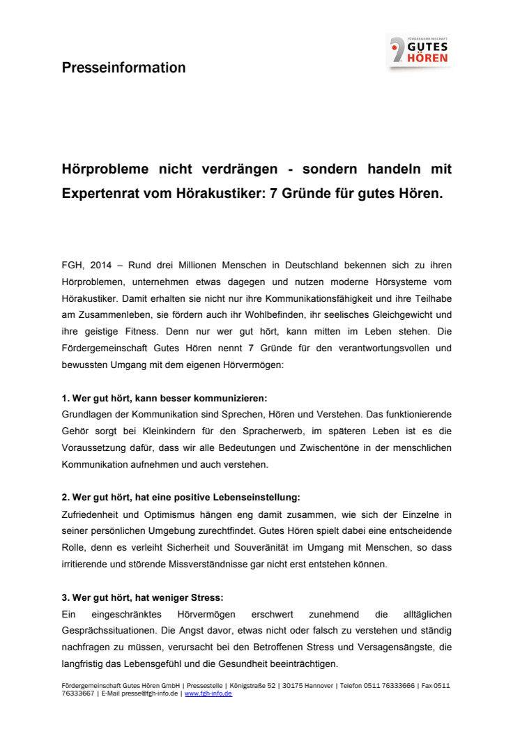 Expertenrat vom Hörakustiker: 7 Gründe für gutes Hören