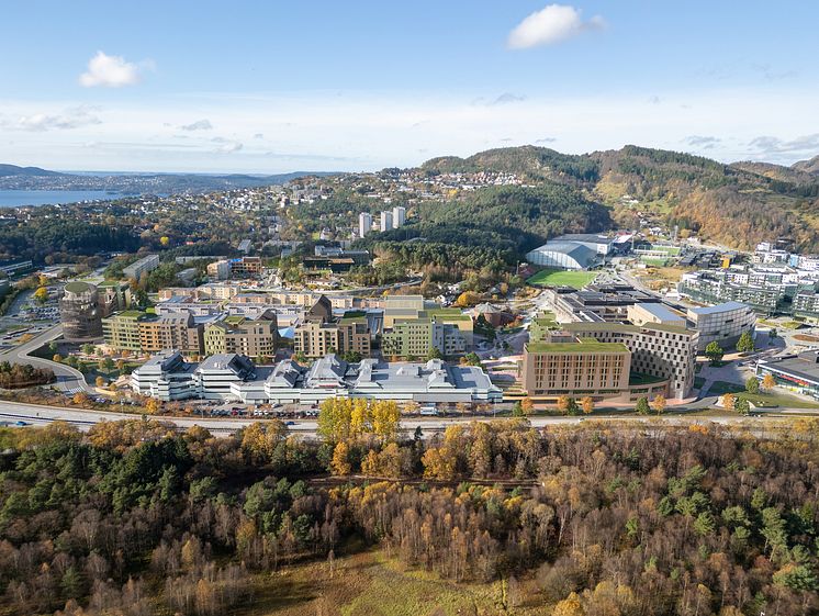 Åsane_Sentrum_DroneView_Illustrasjon LINK Arkitektur