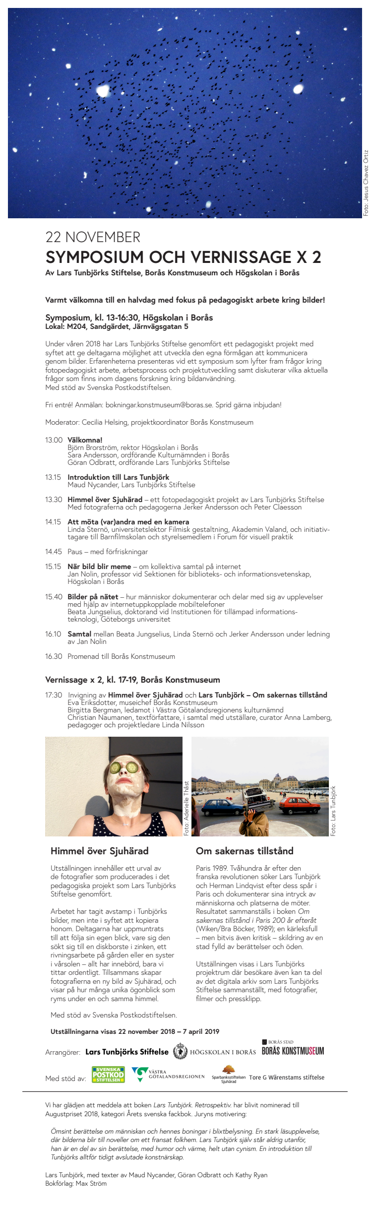 Program: Lars Tunbjörks symposium 22 november
