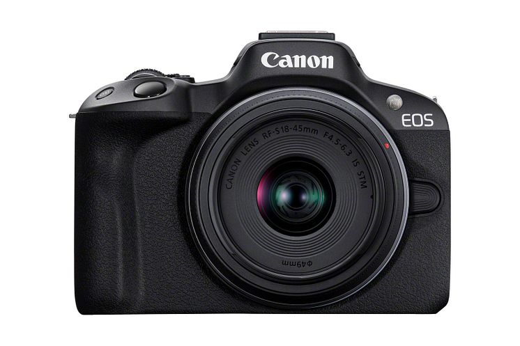 08_EOS R50_Black_The Front_RF-S18-45mm(BK)