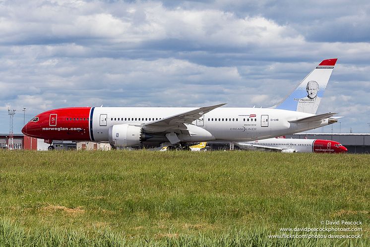 Norwegians 787 Dreamliner. Foto David Charles Peacock