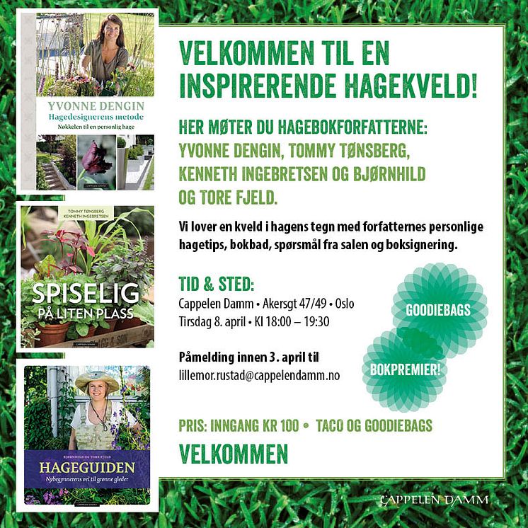 Invitasjon hagekveld