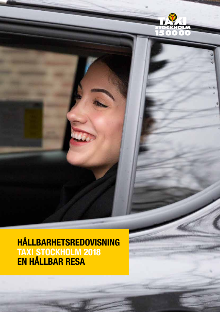 En hållbar resa- Taxi Stockholms hållbarhetsredovisning för 2018