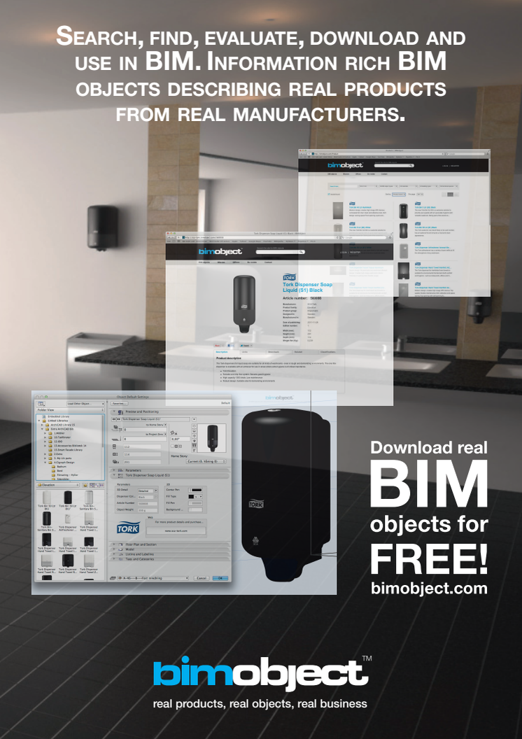 BIMobject ad for the free online monthly newsletter BIM Journal