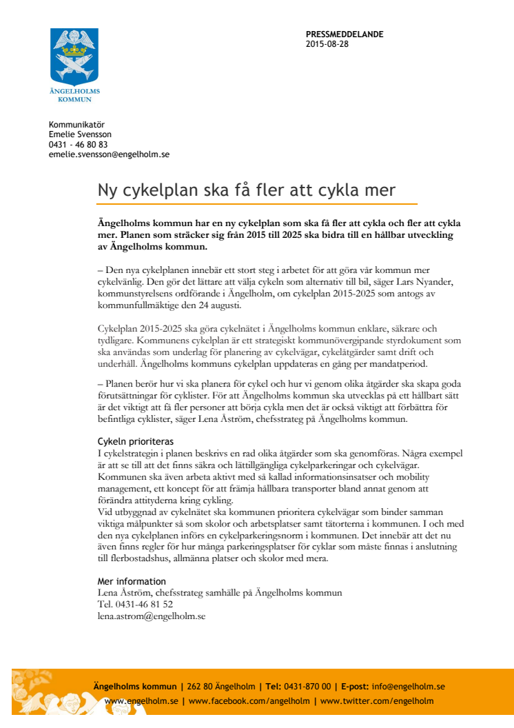 Ny cykelplan ska få fler att cykla mer