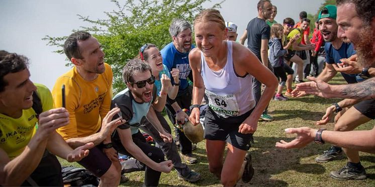 Ida Nilsson under det klassiska bergsloppet Zegama-Aizkorri 2018