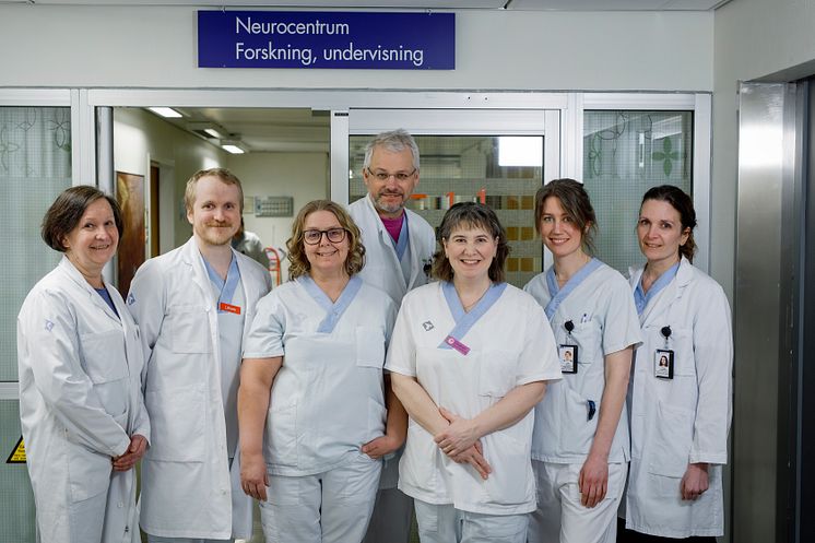 Teamet på Neurologens forskningsavdelning på Norrlands universitetssjukhus