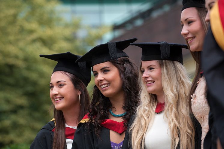 Students graduating at Northumbria