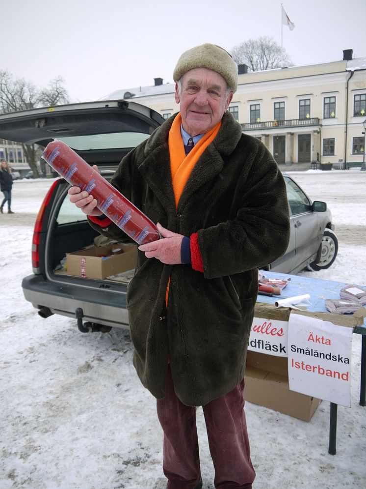 Fransson på skinnmarknaden i Växjö