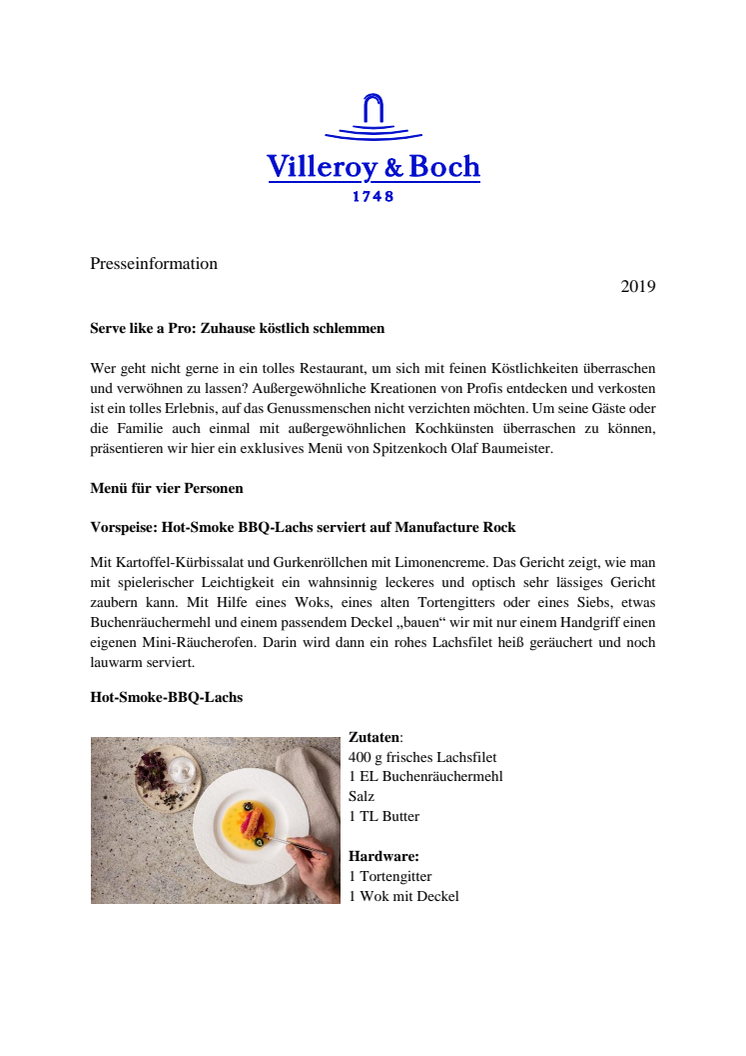 Serve like a Pro: Zuhause köstlich schlemmen 