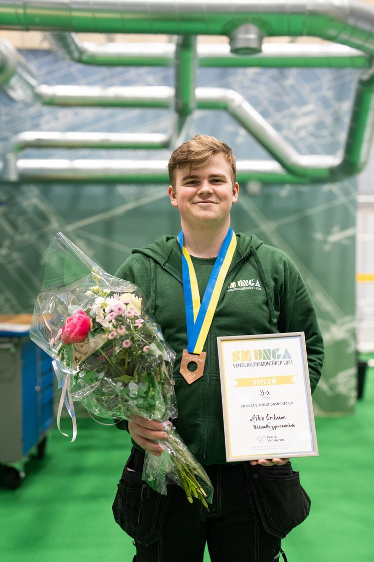 Bronsmedaljör: Albin Eriksson, Uddevalla