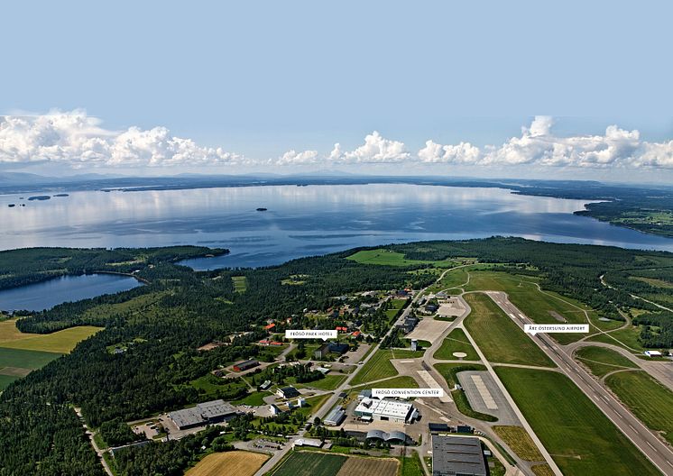 Områdesbild Frösö Park, Östersund, Jämtland