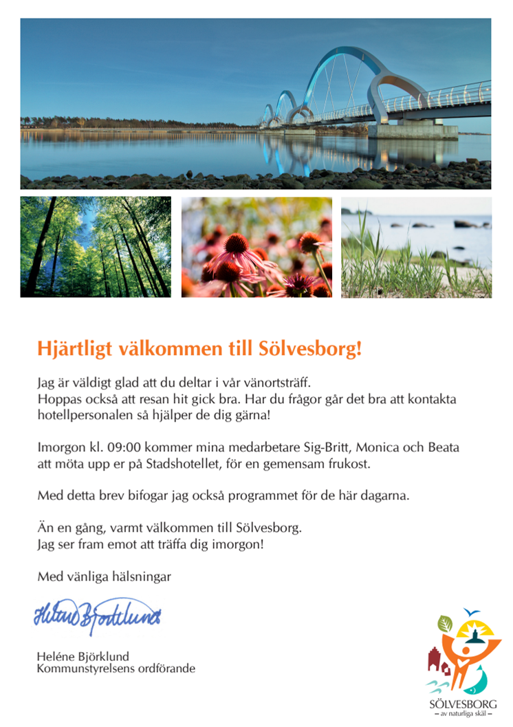 Vänorter på besök i Sölvesborg