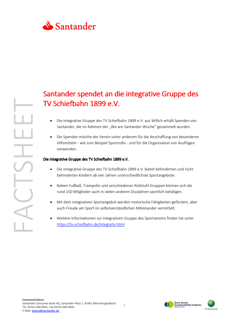 Factsheet_TV Schiefbahn_Santander-Woche 2016