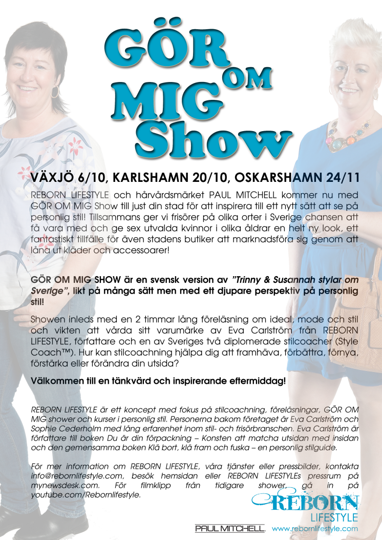 GÖR OM MIG SHOW - tour 2012