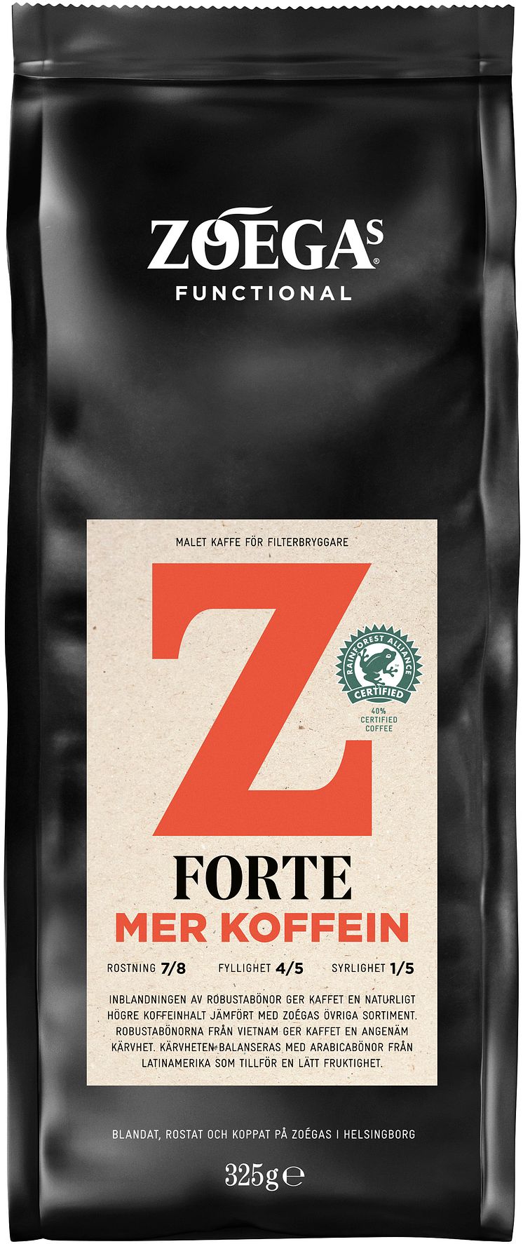Zoégas Forte Mer Koffein