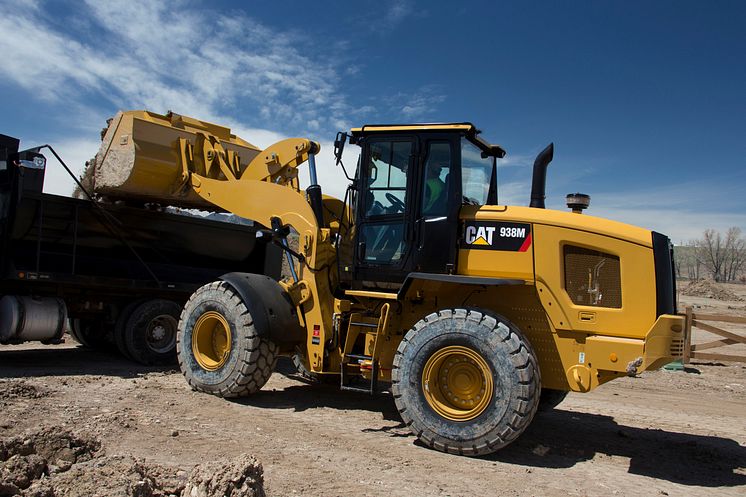 Cat 938M hjullastare - tömmer skopa