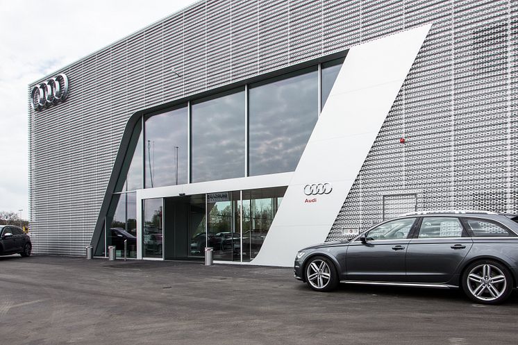 Audi Hørsholms nye hus maj 2017
