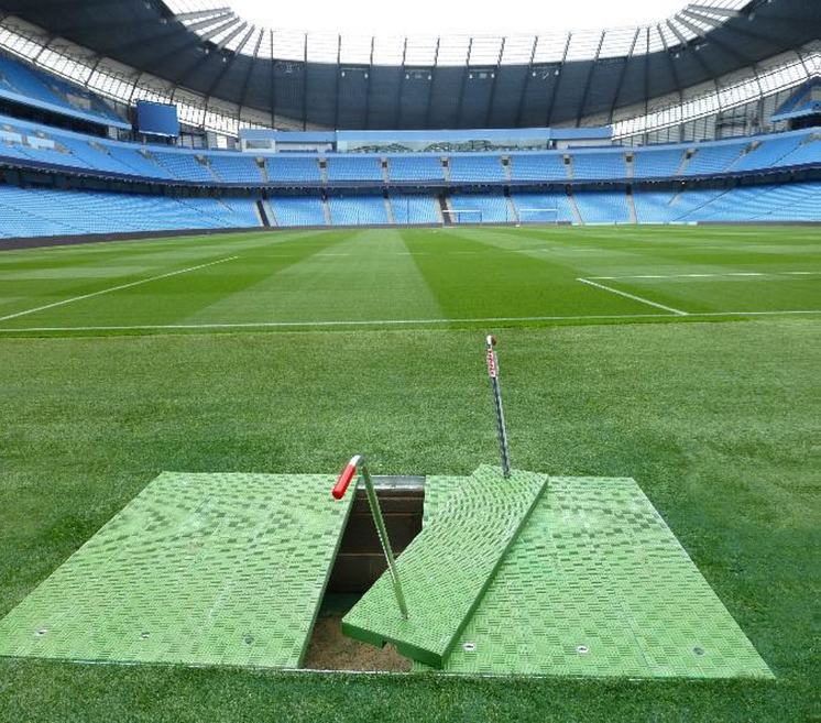 Tampons Fibrelite installés dans un stade de la ‘Premier League’