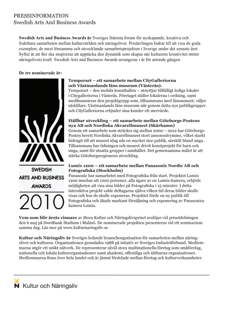 Pressinformation SABA 2010
