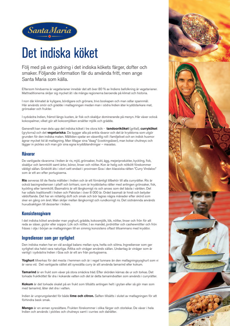 Guide - Santa Marias guide till det indiska köket