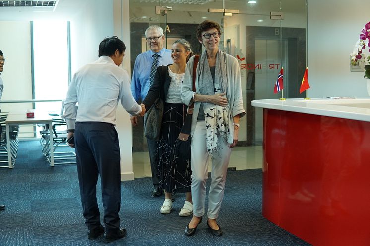 The Norwegian Embassy visiting TES Vietnam