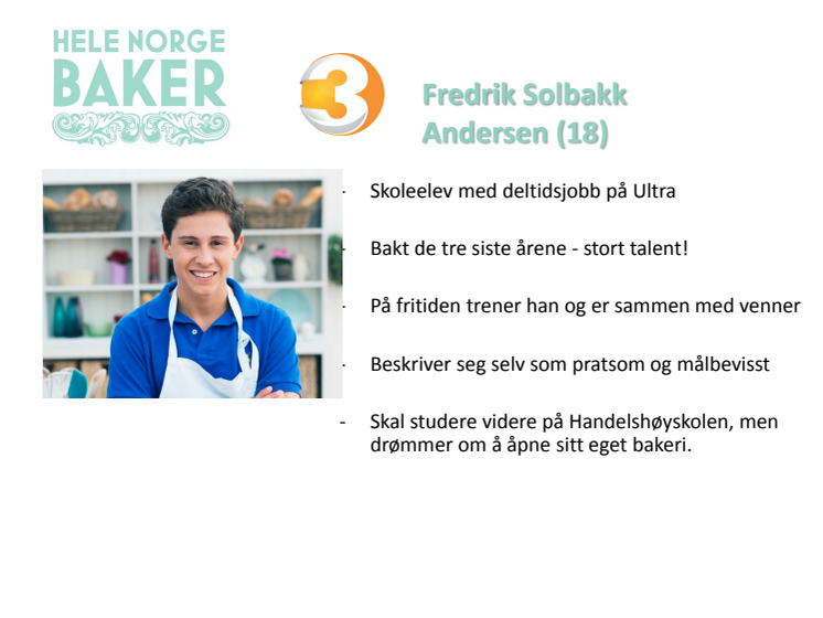 Nå bakes det igjen på TV3! Sesongpremiere på Hele Norge baker