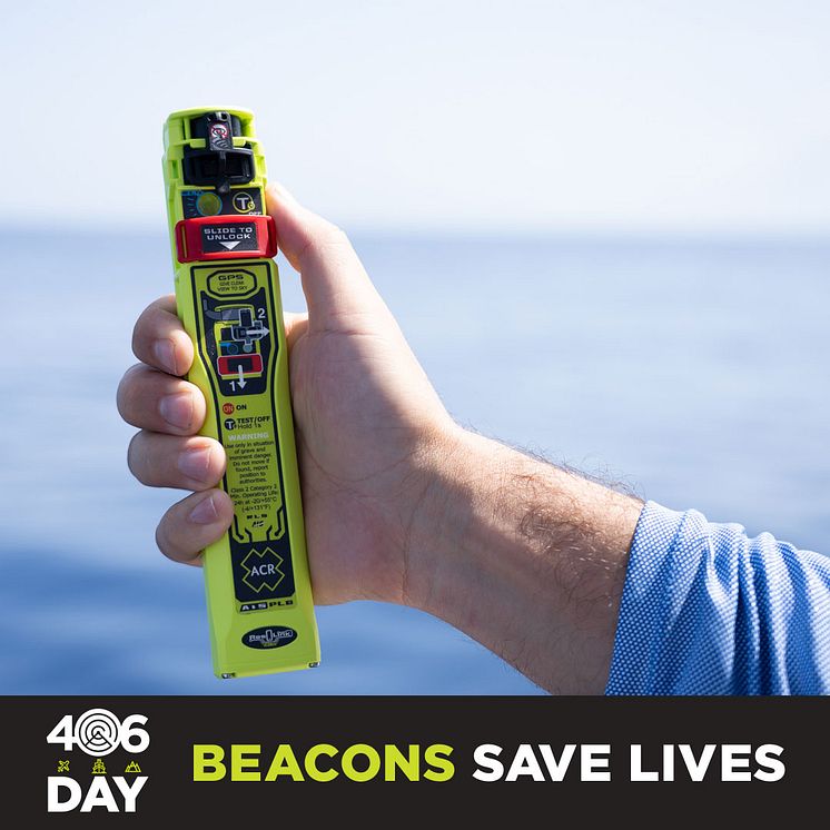 ACR Electronics - 406Day raises awareness about 406 MHz beacons, like the ACR Electronics ResQLink AIS PLB (hand)