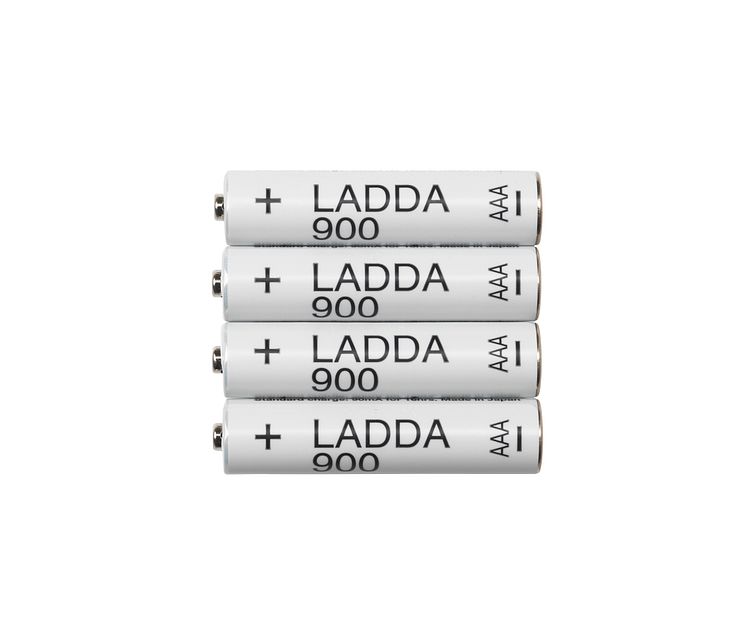 LADDA genopladeligt batteri AAA 42.-/4 stk. (Virker bl.a. til GODAFTON)