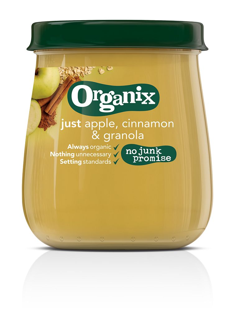 Organix just apple, cinnamon & granola