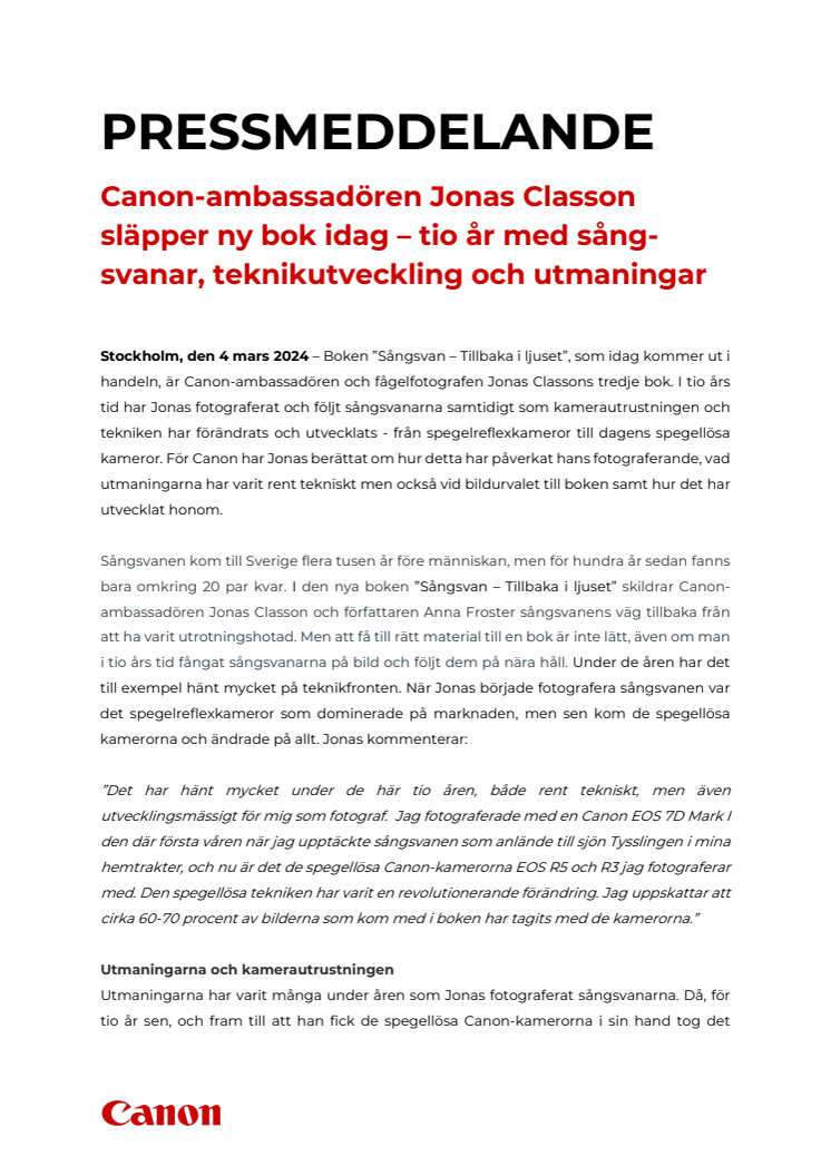 Pressmeddelande Canon-ambassadören Jonas Classons nya bok och kameratekniken.pdf