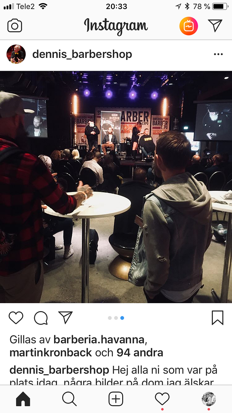 Swedish Barber Expo och World Beard Day i sociala medier