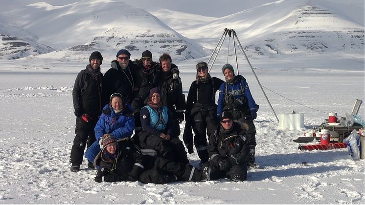 Forskerteam på Svalbard