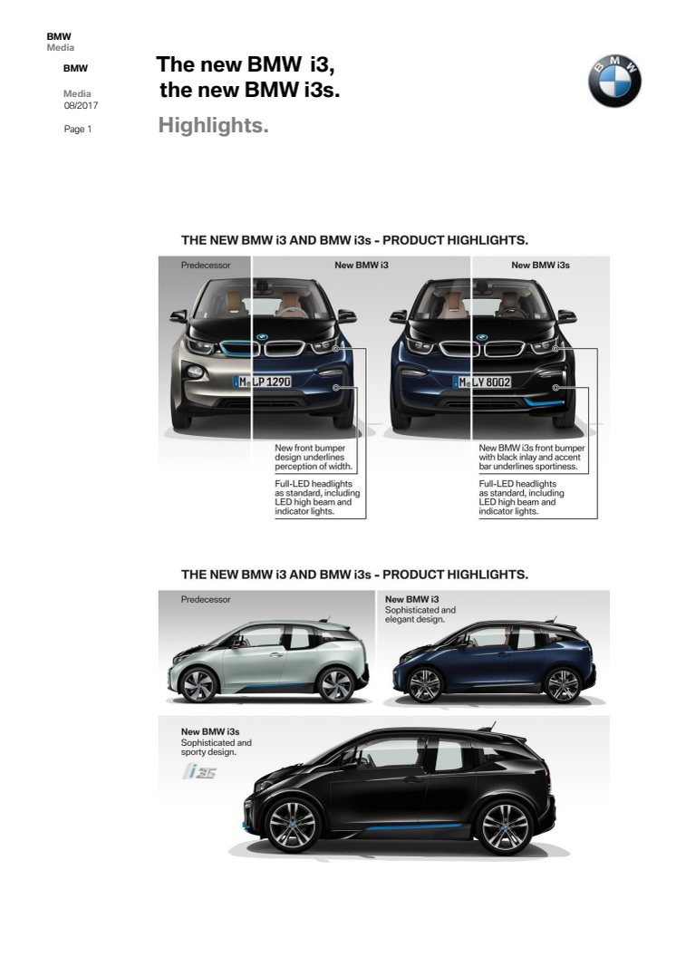 NYA BMW i3 & BMW i3s - höjdpunkterna