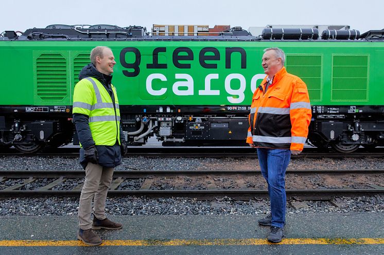 Godsdirektör på Bane NOR, Oskar Stenstrøm & Bengt Fors VD Green Cargo Norge MBR-201209-00544