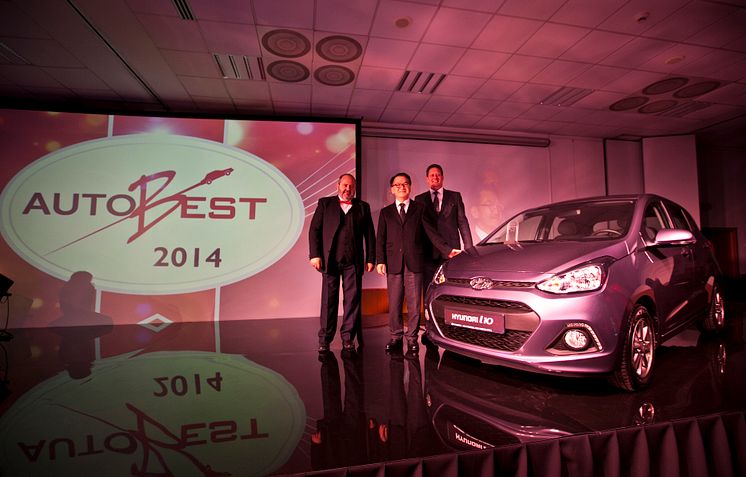 Hyndai i10 tilldelas AUTOBEST 2014-priset