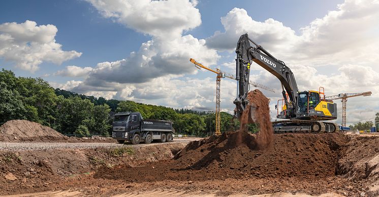 Volvo EC350E - bandgrävare