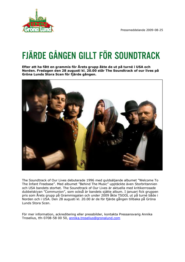 Fjärde gången gilt för Soundtrack