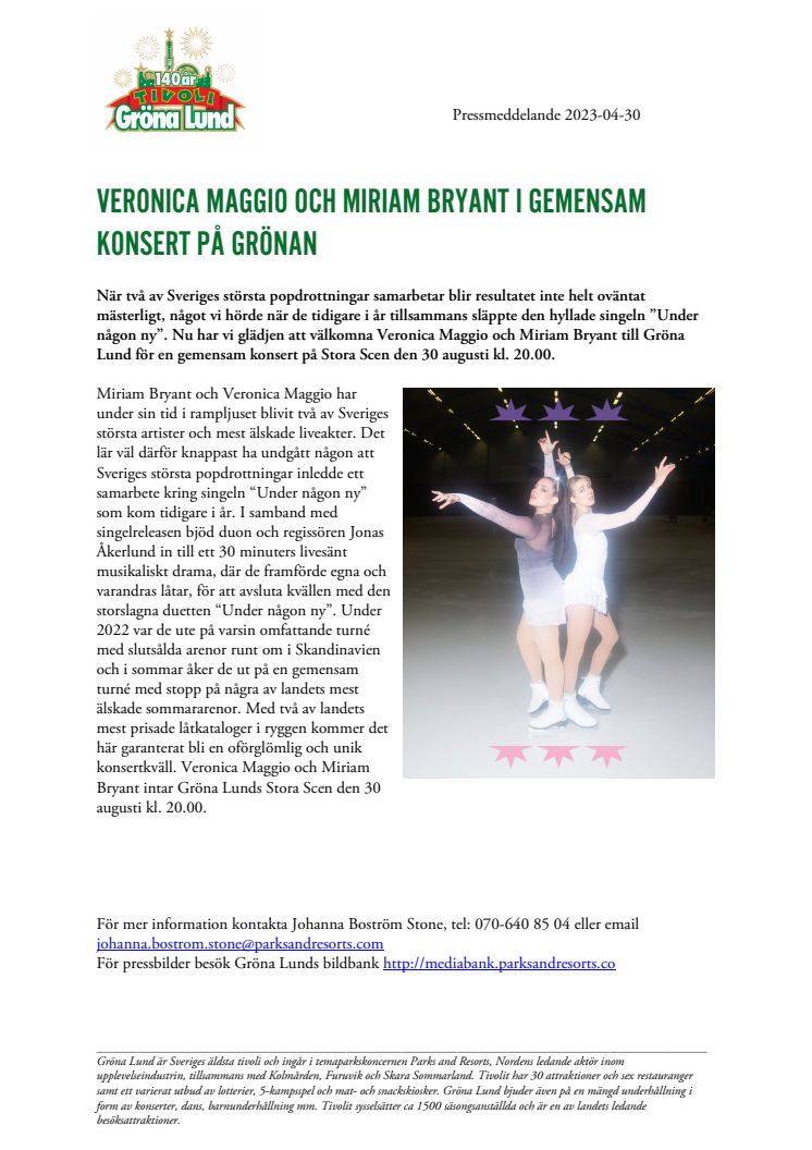 Veronica Maggio och Miriam Bryant i gemensam konsert på Grönan.pdf