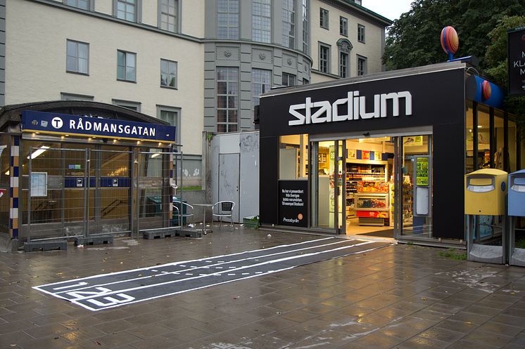 Pressbyrån blir Sveriges minsta Stadiumbutik