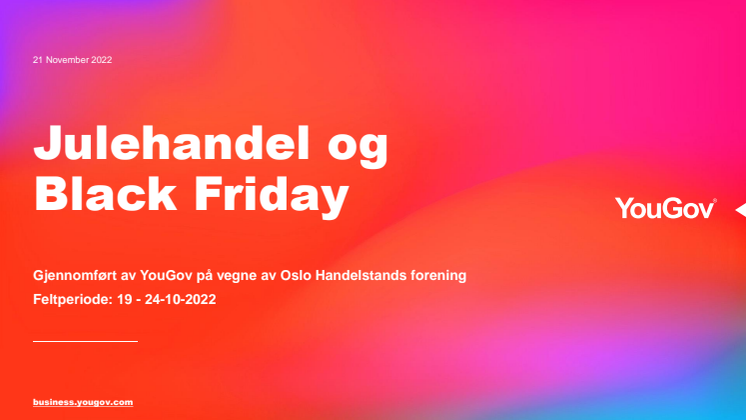 Julehandel og Black Friday 2022