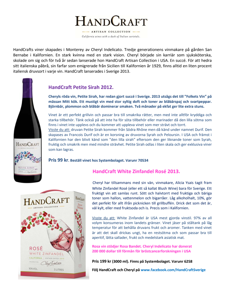 White Zinfandel är USA mest gjorda vinstil. 