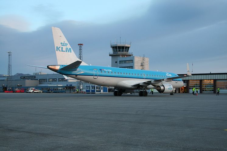 KLM aircraft at AES