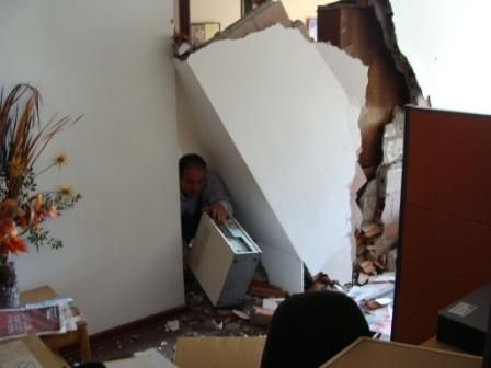 SOS Barnbyars kontor i Santiago efter jordbävningen i Chile