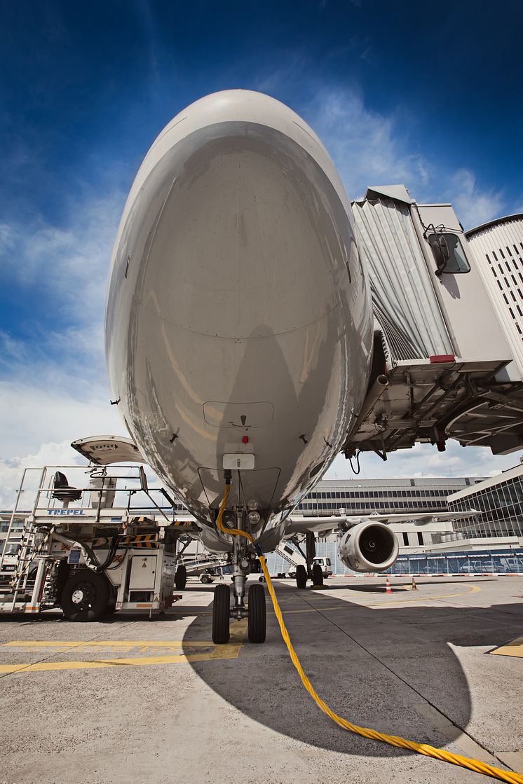 Cavotec ground support equipment at Frankfurt Airport