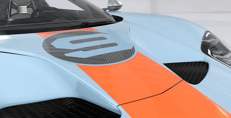 Ny Ford GT Gulf Oil lakering