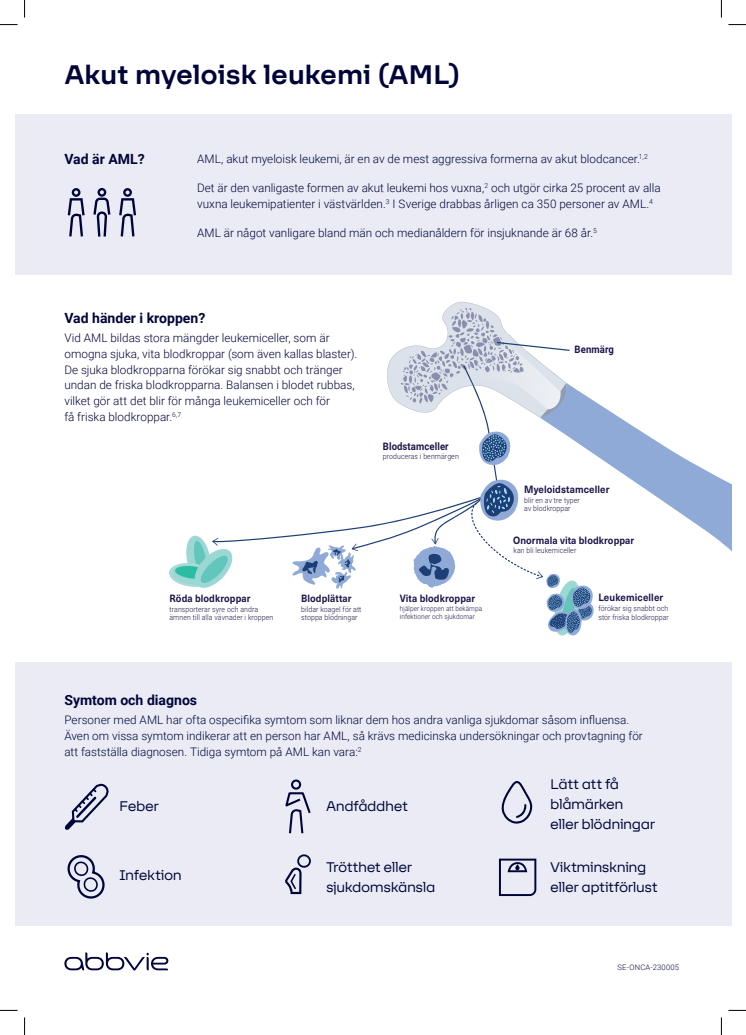 Akut myeloisk leukemi, faktablad