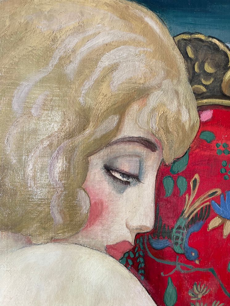 Gerda Wegener, I Sommervarmen. Detalje, ansigt.jpeg