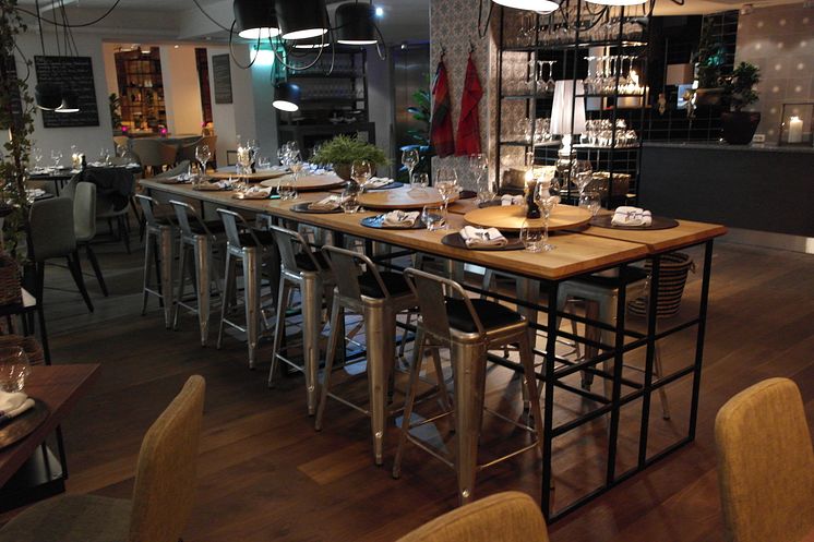 Community table, Kitchen & Table, Clarion Hotel Admiral, Bergen